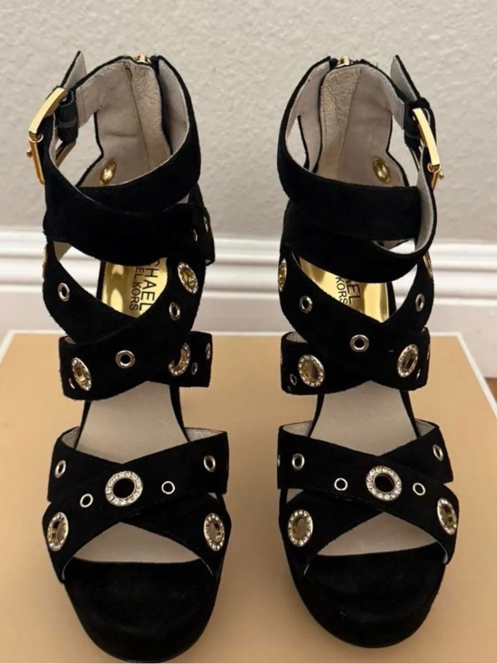 Michael Kors Delilah Grommet Platform Heels - Picture 2 of 6